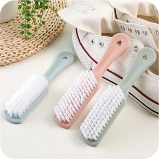 3 Colors Plastic Cleaning Shoe Brush Soft Thin Clothes Brush Cleaner Portable