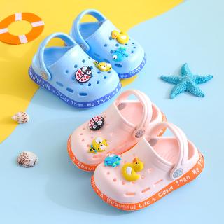 Boys and girls baby sandals soft bottom infant toddler anti-slip hole shoes new summer beach slippers for kids 2-6 years old