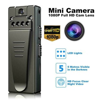 1080P Video DVR IR Night Cam Motion Camcorder HD Mini Police Body Camera Black