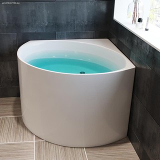 ☇♣Triangle bath fan tub baths mini Japanese household small family corner toilet 80 cm90 independently