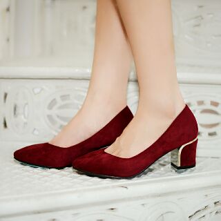 The Vault Red Pumps by Buckle Up