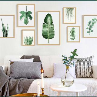 21x30cm Green Plants Canvas Art Poster Canvas Wall Painting (No Frame)