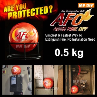 MYDIYHOMEDEPOT - Fire Ball AFO Auto Fire Off Fire Extinguisher Ball Harmless Dry Powder / Size 1.3Kg or 0.5Kg