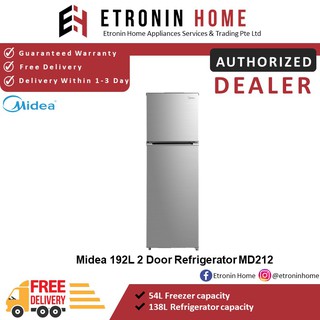Midea 192L 2 Door Refrigerator MD212