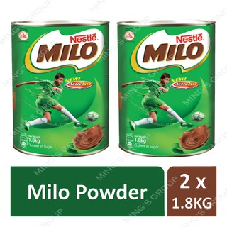 [Bundle of 2] Nestle Milo Powder Tin [2 x 1.8KG]