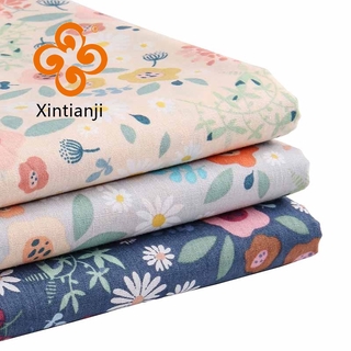 100% Cotton Floral Fabric Patchwork DIY Sewing Quilting Quarters Material For Baby and garment TJ0850