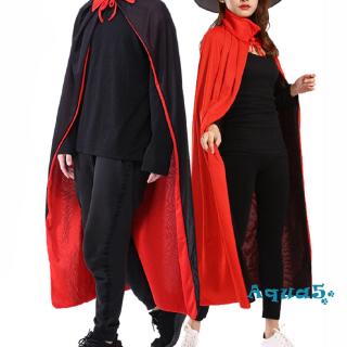 ✿ℛChildren Halloween Cloak, Adults Stand Collar / Hooded Mantle Reversible Vampire Cape with Straps