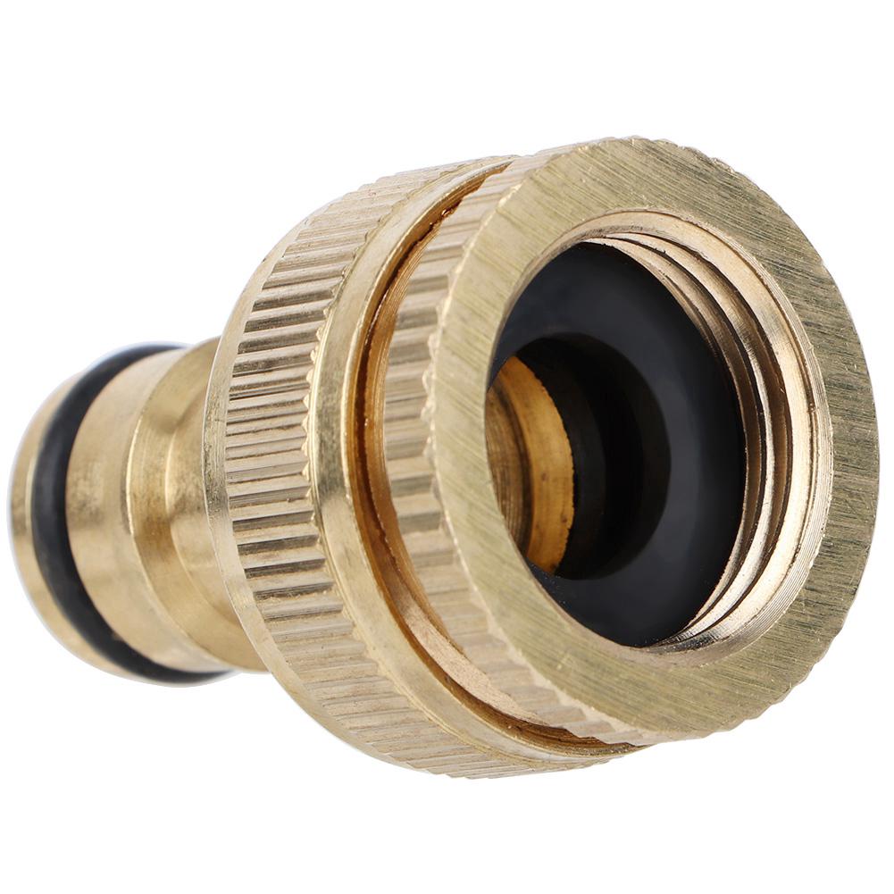 3/4 Brass Quick Connection Hose Connector Water Pipe Adapter Fitting Home Garden