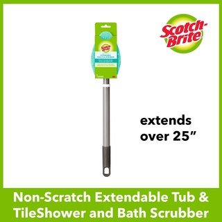 3M Scotch-Brite Shower and Bath Scrubber/ Non-Scratch Extendable Tub & Tile Scrubber