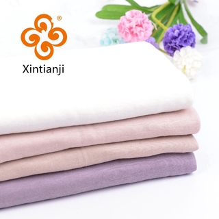 100% Eco-friendly see through bamboo fiber cotton fabric slub knit cloth for baby garment in summer 50*155cm/piece A0126