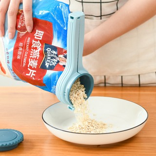 Grocery Bag Sealing Clip Multi-Purpose Large Diameter Outpouring Nozzle Household Moisture-Proof Snack Plastic Bag Keep