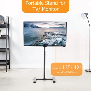 Brateck LCD-S05 13-42 inch Tilt Height Adjustable Portable TV Stand Portable Monitor Stand Floor Stand 21 23 27 32 inch (1)