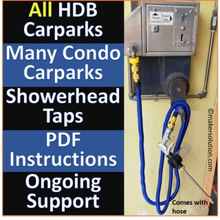 🇸🇬7.5m HDB Condo MSCP Carpark Car Wash/Bathroom Gardening Stretchable Expandable Extendable Water Hose Spray Gun Set