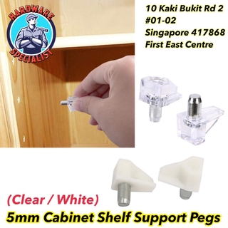 5mm PVC Shelf Support / Support Pegs