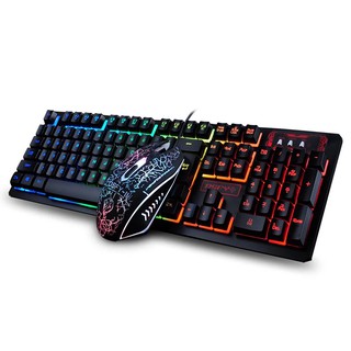 Colorful Backlit Gaming Keyboard + Mouse