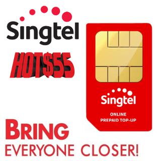 SINGTEL HOT$55 eTop-Up - 24 hours Instant Delivery