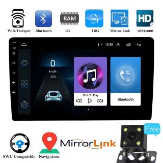 2 Din 10.1 Inch Android 8.1 Car Radio Stereo Touch Screen Auto Mp5 Multimedia video GPS Player Universal car stereo with Reverse Camera