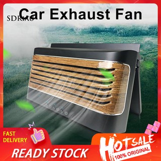 【COD】Solar Power Car Exhaust Ventilator Cooling Ventilation Odor Removal Fan Radiator