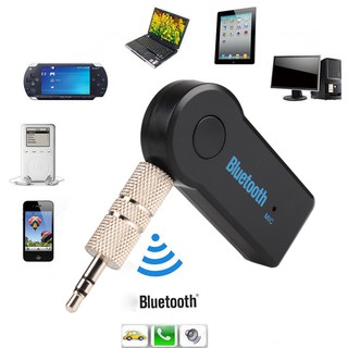 Bluetooth Audio Music 3.5mm HandsFree Adapter Stereo Aux Car Receiver Wireless