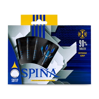 Harrows Spina • Black • 90% Tungsten • Soft Tip Darts • SGDARTS