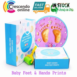 [Shop Malaysia] In Stock baby hand and foot print souvenirs mold