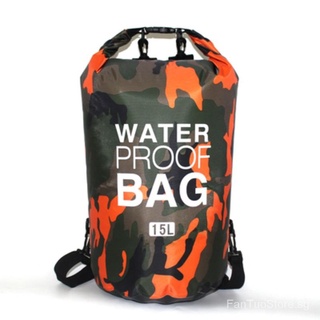 Camouflage Outdoor Waterproofing Bag Snorkeling Bag Single Shoulder River Tracing Rafting Swimming Trip Buggy Bag Beach Seaside Backpack dBqN