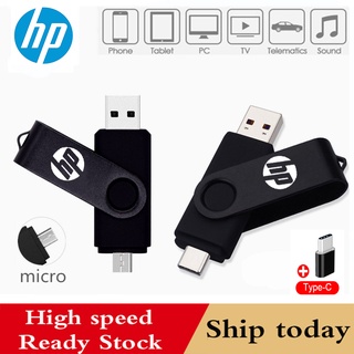 ❄❣Ready Stock! HP OTG flash drive 2TB 1TB 512GB 256GB Micro usb memory stick pendrive + free Type-C converter