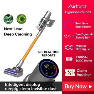 Airbot Hypersonics PRO Handheld Cordless Vacuum Cleaner 27000Pa Smart Dust Sensing Dust Mite Killer Stick Portable