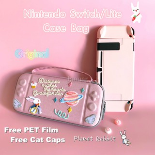 Original Nintendo Switch /Lite Portable EVA Hard Holder Waterproof Case Bag Planet Rabbit Design
