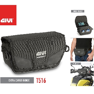 GIVI T516 UNIVERSAL HANDLEBAR POUCH BAG / WAIST BAG (3Liter)