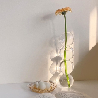 [Innisfree] 🌱 Nordic Minimalist House Loneliness Style Wen Qing Art Retro Bubble Geometric Modeling Vase Flower