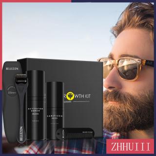 【Shopee Hot Products】4 Pcs/set Men Beard Growth Kit Face Hair Growth Enhancer Thicker Essence