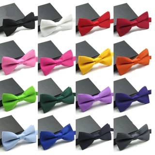Men's Fashion Adjustable Tuxedo Solid Color Classic Wedding Party Bowtie Bow Tie