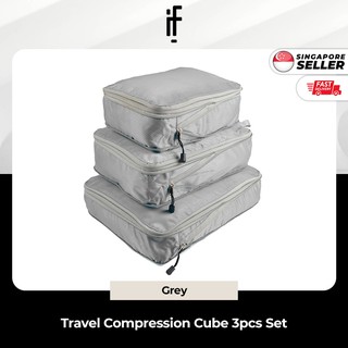 Compression Travel Bag Packing Cube For Luggage Backpack 3 pcs Set [Local Seller]