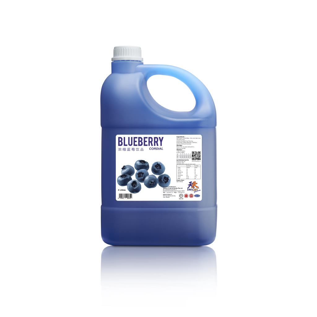 EveryDay Blueberry Flavoured Cordial 浓缩蓝莓饮品 4L