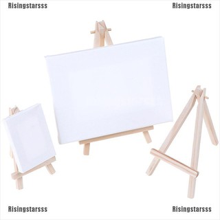 [Ready Risingstarsss] Mini Wooden Tripod Easel Display Painting Stand Card Canvas Holder
