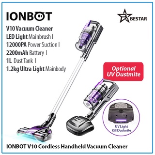 ★SG Seller★Cordless Handheld Vacuum Cleaner IONBOT V10★Optional with UV Dustmite★