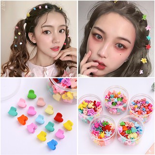 50/15PCS Korean Candy Color Hair Claw Hair Clip Girls Kids Butterfly Heart flower Hair Accessories