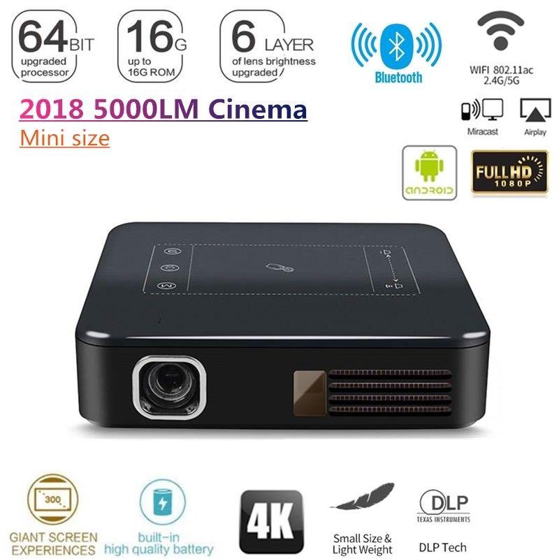D13 HD 4K DLP Home Theater Projector Wifi 1080P Mini Android Cinema 2G+16G HDMI