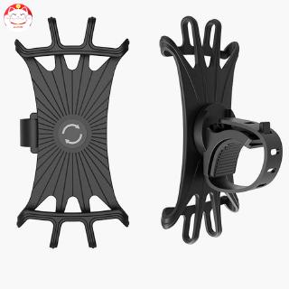 ✂GT⁂ Bicycle Mobile Phone Holder Silicone 360 Degree Rotating Stable Handlebar Mount