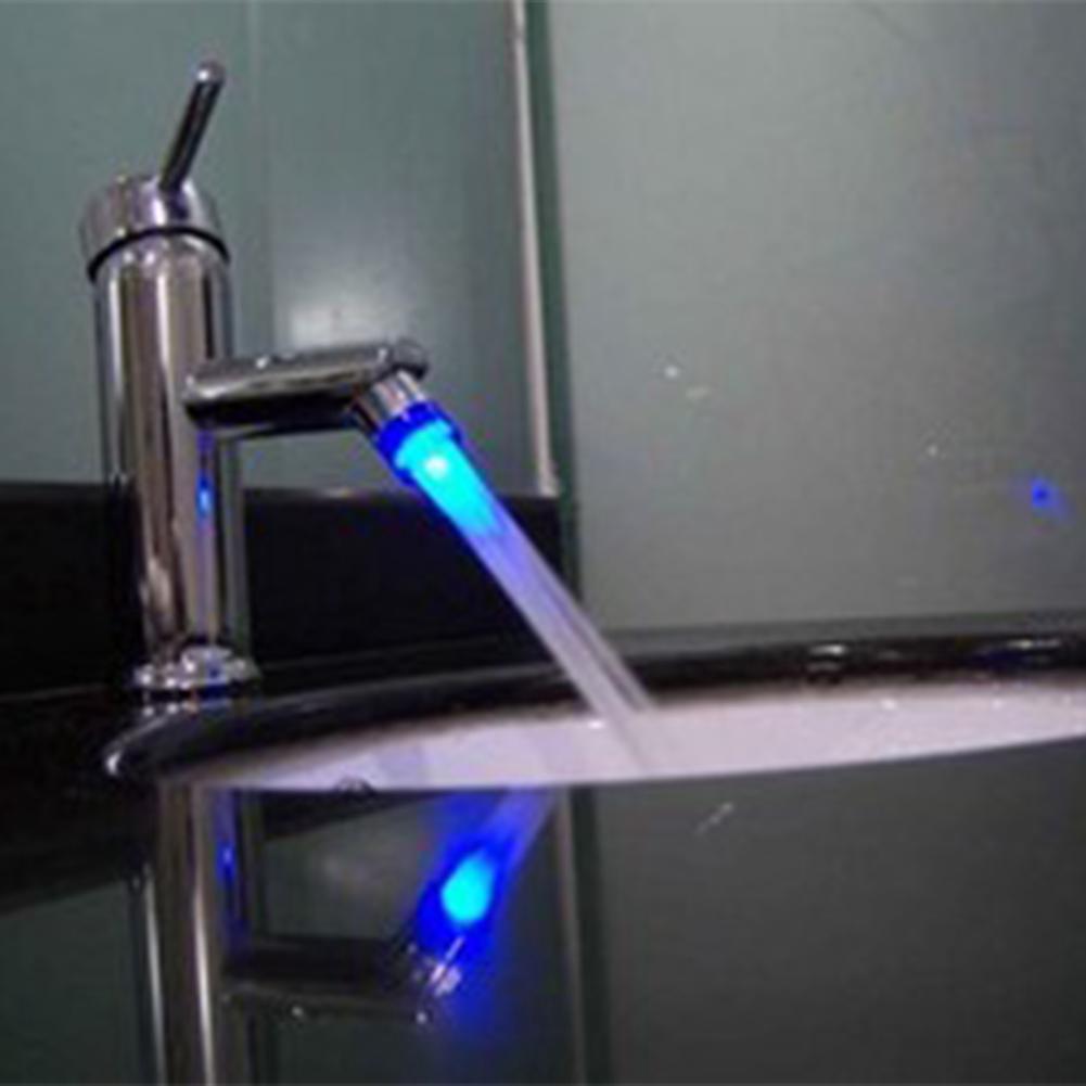7 Colors Changing Sink Tap Aerator UV Water Faucet Powered Stream Glowing Bathroom Kitchen Accessories
