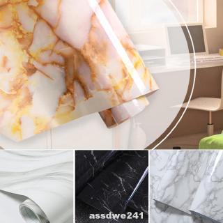 600cm Home Marble Effect Self Adhesive Vinyl Film Paper Sticky Back
