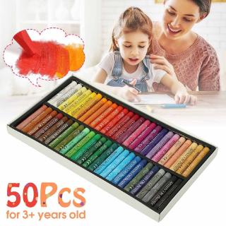 50colors Painting Art Supplies Crayons Soft Oil Pastels For Drawing Set Children Waxes Kids Oil Painting Stick Stationery