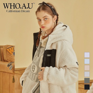 [WHO.A.U] Reversible Hoodie Warm Fleece Jacket