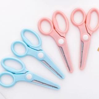 [Hot Sale] Student Hand Made Scissors Colored Child Safety Paper-Cut Small Scissors HML