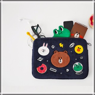 ⭐️ READY STOCK⭐️Line Blue bear Laptop Bag Sleeve Laptop Case Cute Trendy Korea