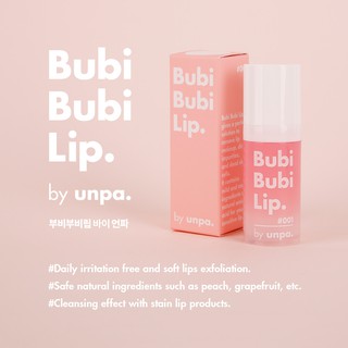 [UNPA.Official] Bubi Bubi Lip : Exfoliating Soft Bubble Lip Scrub [100% Authentic & Direct from Korea]