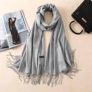 Solid color thick cashmere imitation scarf