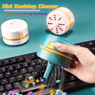 【SG Seller】Portable Mini Desktop Cleaner Desk Vacuum Cleaner Dust Collector for Home Office School Keyboard Cleaning