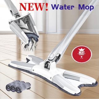 3 Pcs cloth Manual Extrusion Floor Mop Hand Free Washing Flat Mop With Microfiber Replace Pads Easy Wringing Household Floor Cleaning Tools